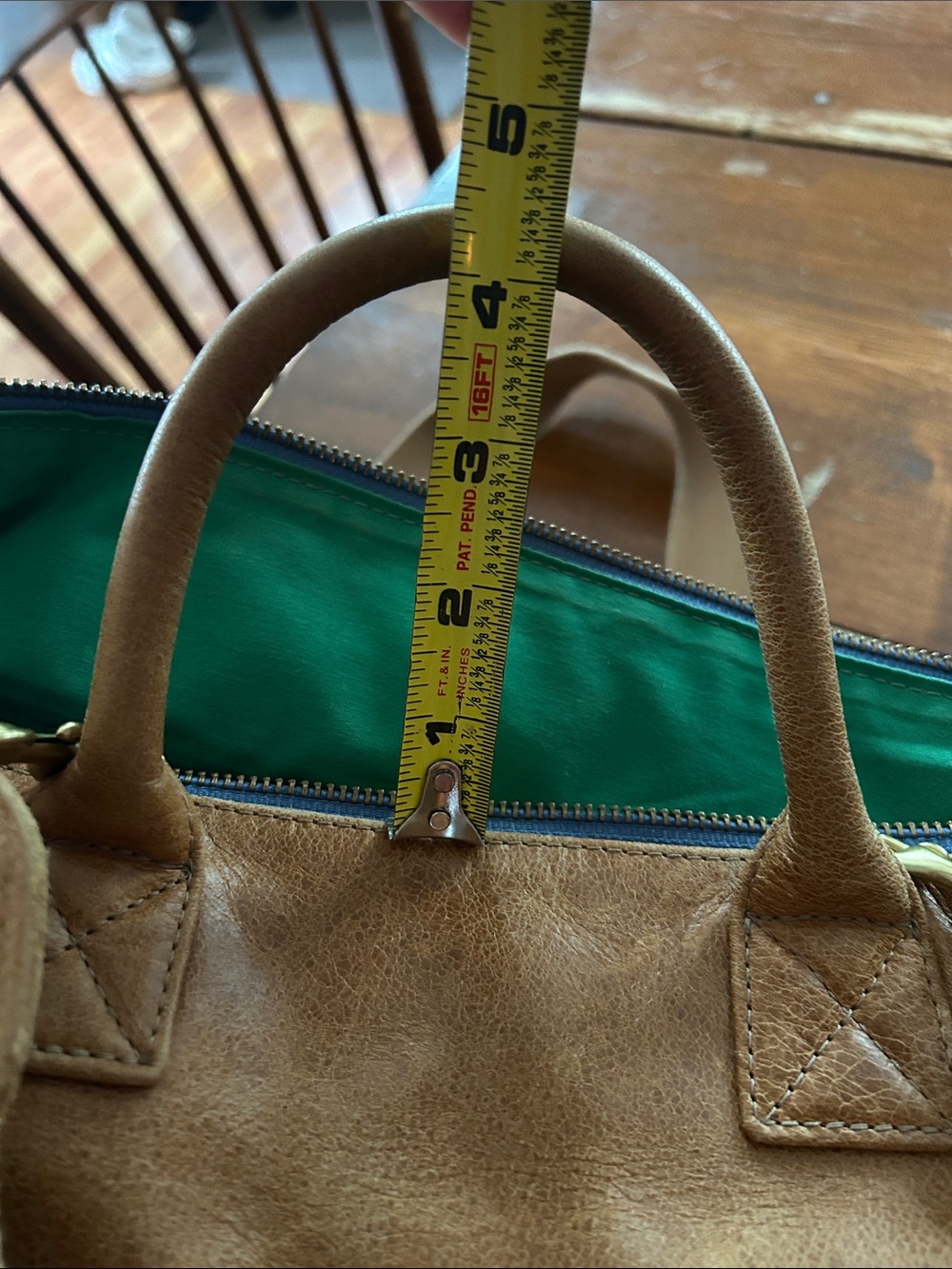 Blair Ritchey Genuine Leather Bag, Mini Hugh in HONEY - Picture 14 of 15